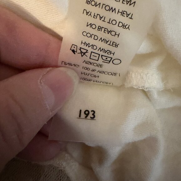 Peruvian Connection Giselle L Large White Tulle Mesh Elastic Waist Fairy Skirt - Picture 7 of 7